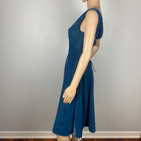 NEW GAL MEETS GLAM VELVET SWING MINI DRESS - Picture 6 of 9